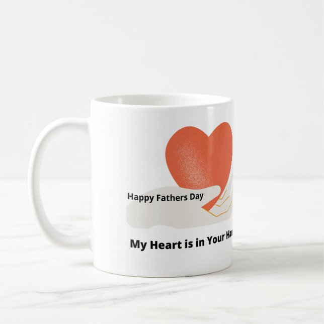 Mitt hjärta är i din hand på en Mugg (Vänster)