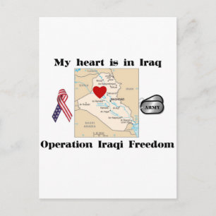 Mitt hjärta är i Irak Vykort