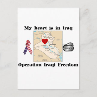 Mitt hjärta är i Irak Vykort
