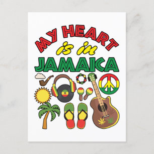 Mitt hjärta är i Jamaica Vykort