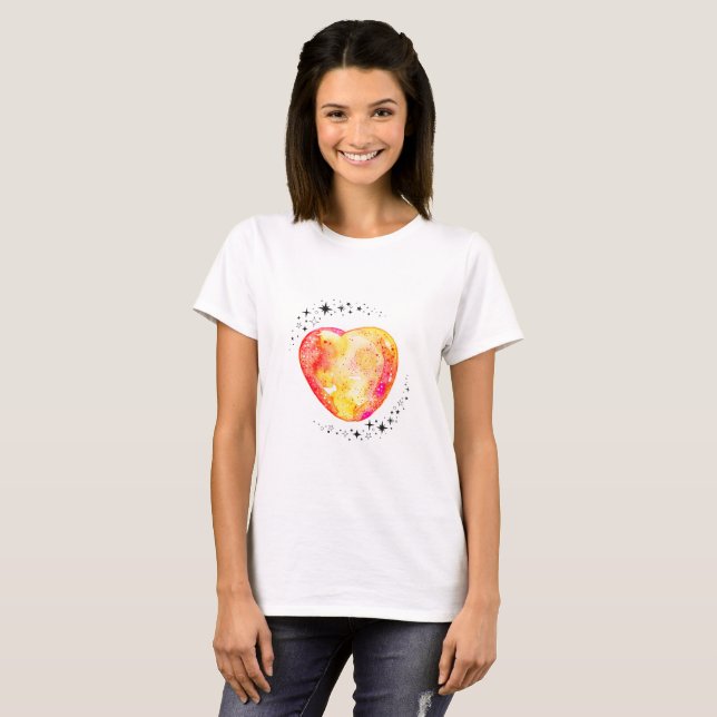 Mitt hjärta är inte tyst  t shirt (Hel framsida)