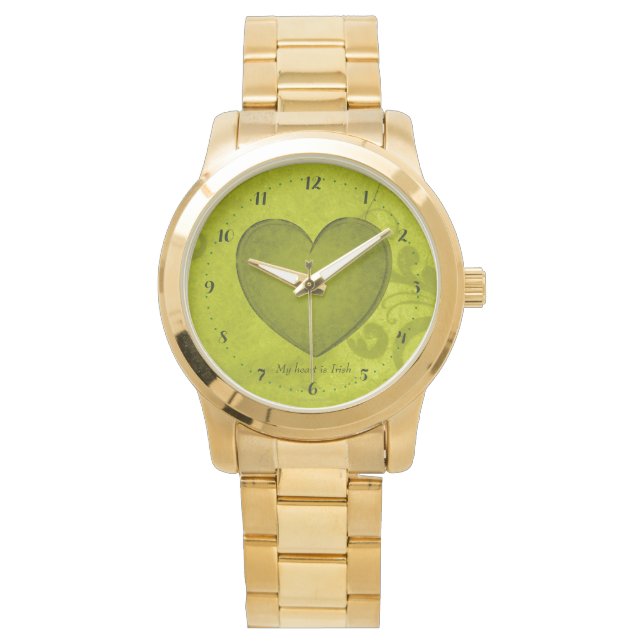 Mitt hjärta är Irish Watch Armbandsur (Framsida)