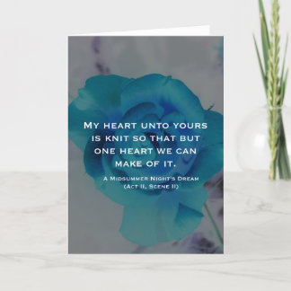 Mitt hjärta är knutet till ditt - Lycka till kort