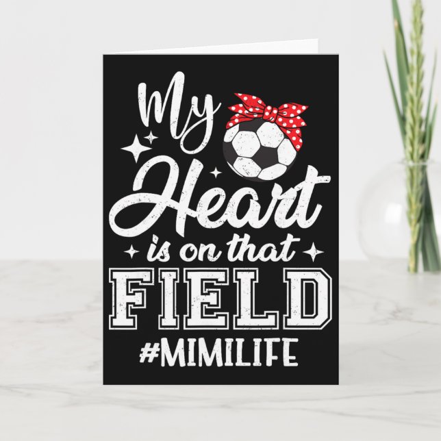 Mitt hjärta är på den där fotbollsplanen Mimi Morm Kort (Framsida)