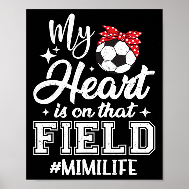 Mitt hjärta är på den där fotbollsplanen Mimi Morm Poster (Framsidan)