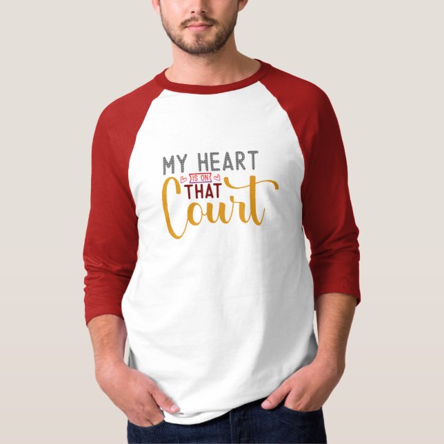 Mitt hjärta är på den planen t shirt (Framsida)