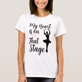 Mitt hjärta är på den scenen t shirt