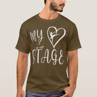 Mitt hjärta är på scenen Dance Mamma ballerina T Shirt