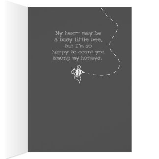 Mitt hjärta är upptaget. hälsningskort