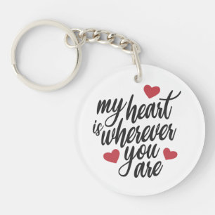 Mitt hjärta är varhelst du är Valentine Nyckelke