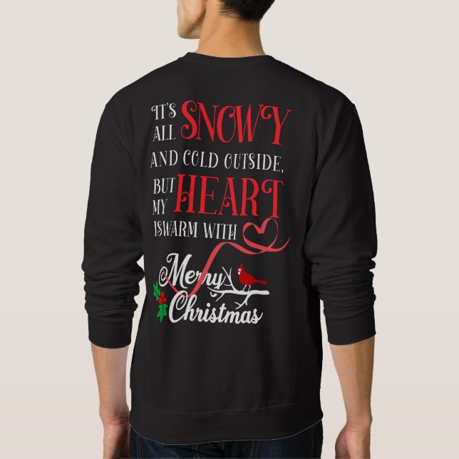 Mitt hjärta är varmt lång ärmad tröja (Baksida)