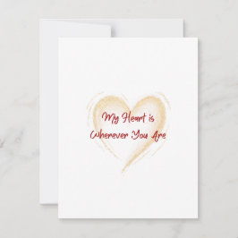 Mitt hjärta är vart du än är julkort