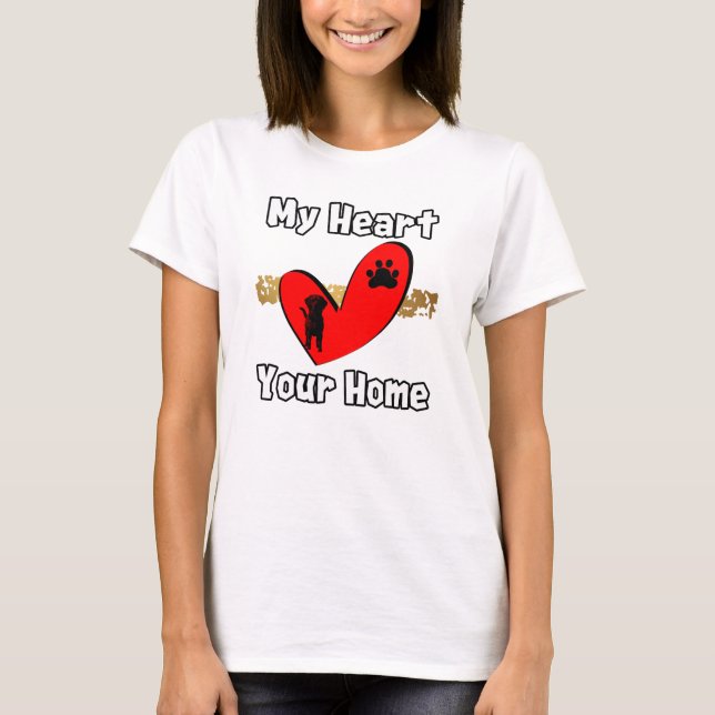 Mitt hjärta, ditt hem t shirt (Framsida)