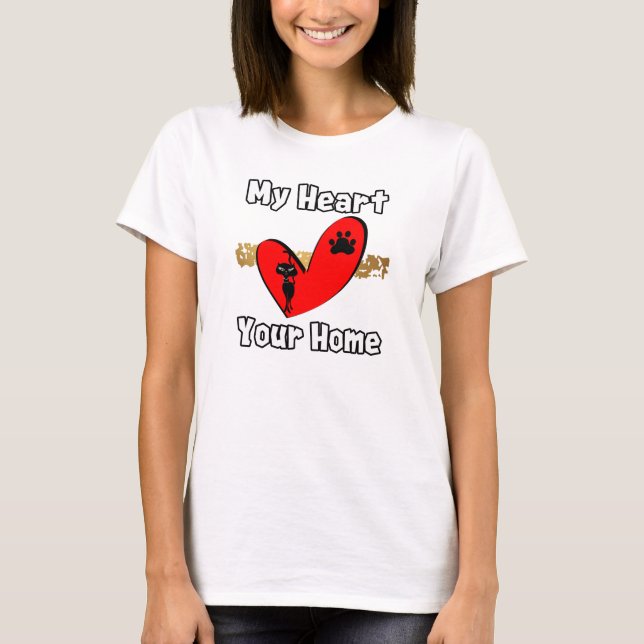Mitt hjärta, ditt hem t shirt (Framsida)