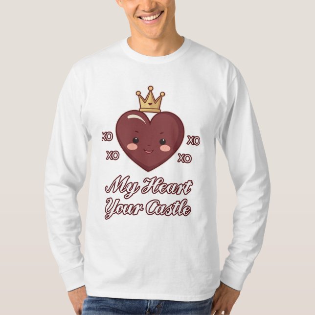 Mitt hjärta, ditt slott t shirt (Framsida)