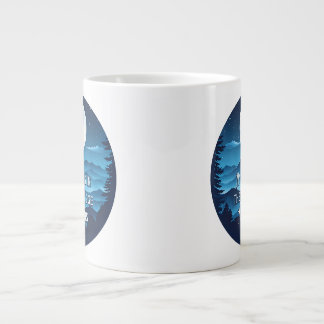 Mitt hjärta finns i Blue Ridge Mountains-Jumbo Mug Jumbo Mugg