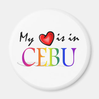 Mitt hjärta finns i CEBU-kylskåp Magnet