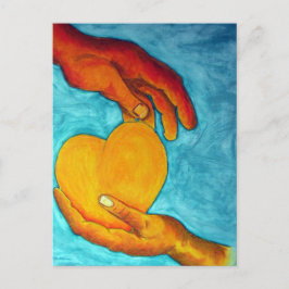 Mitt hjärta finns i din händer vykort