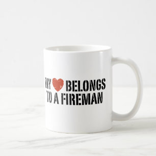 Mitt hjärta Fireman Kaffemugg