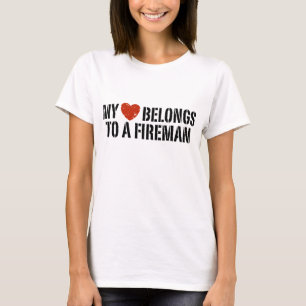 Mitt hjärta Fireman T-shirt