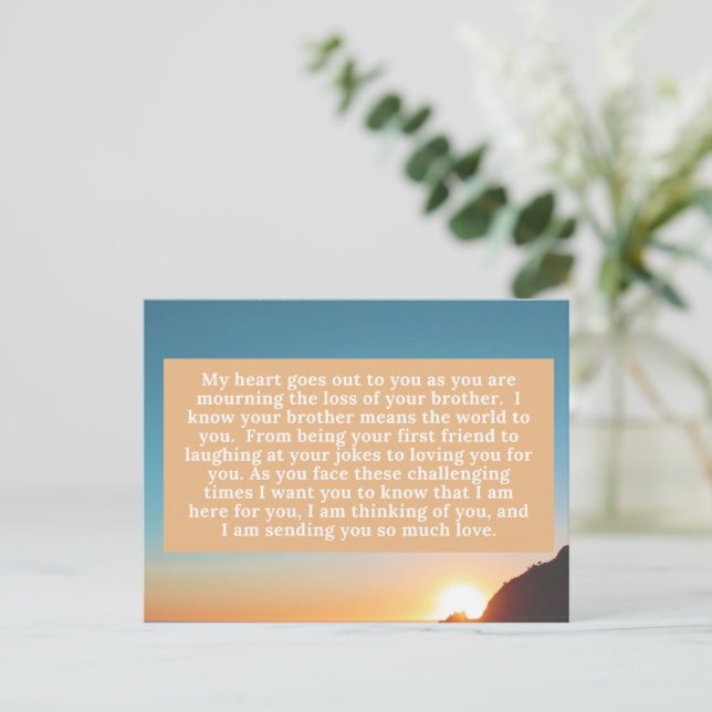 Mitt hjärta går ut till dig vykort (Stående Fram)