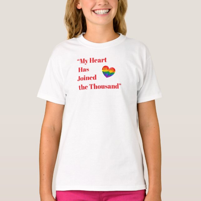 Mitt hjärta har förenats med de tusen t shirt (Framsida)