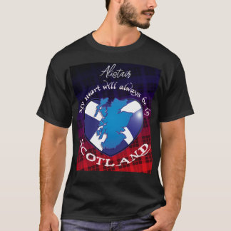 Mitt hjärta kommer alltid att finnas i SCOTLAND T Shirt