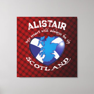 Mitt hjärta kommer alltid att vara i SCOTLAND! Canvastryck