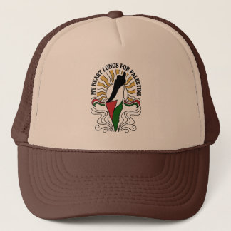 Mitt hjärta längtar efter Palestina - Patriotisk k Keps