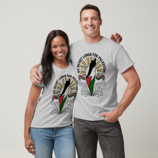 Mitt hjärta längtar efter Palestina - Patriotisk k T Shirt