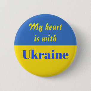 Mitt hjärta ligger hos Ukraina Knapp