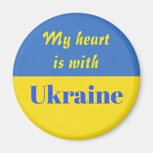 Mitt hjärta ligger hos Ukraina Magnet
