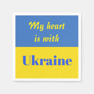 Mitt hjärta ligger hos Ukraina Pappersservett