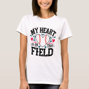 Mitt hjärta ligger på den där Fält-skjortan Base T Shirt
