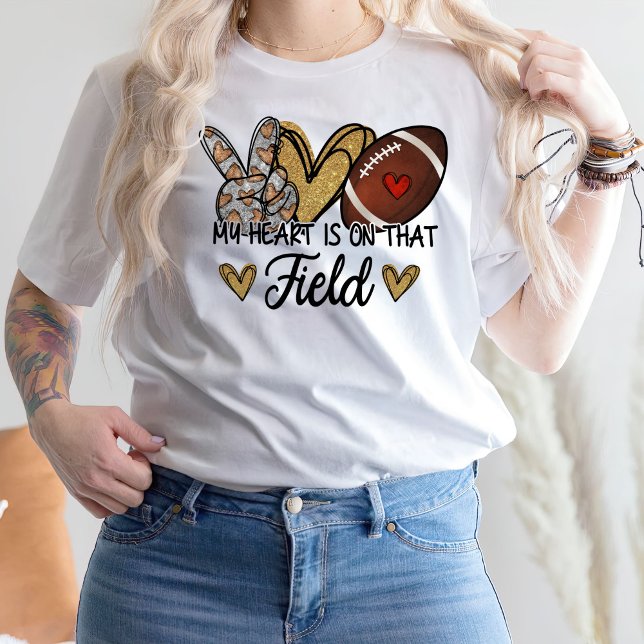 Mitt hjärta ligger på den Fält T Shirt (Skapare uppladdad)