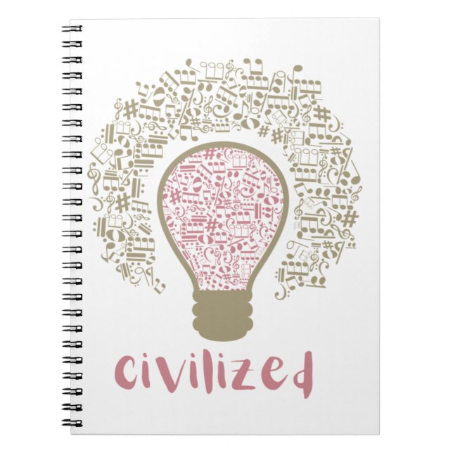 Mitt hjärta Lumi Classic Civilized Art design för  Anteckningsbok (Framsidan)