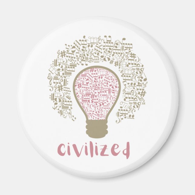 Mitt hjärta Lumi Classic Civilized Art design för  Magnet (Framsidan)