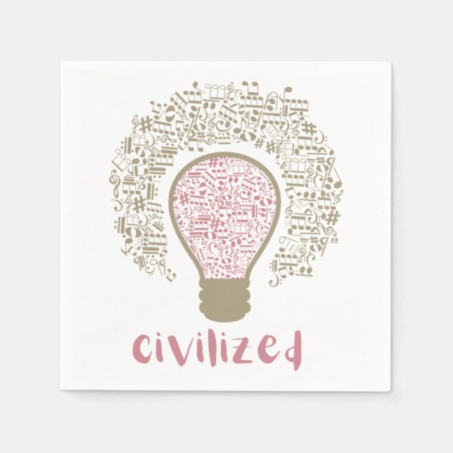 Mitt hjärta Lumi Classic Civilized Art design för  Pappersservett (Framsidan)