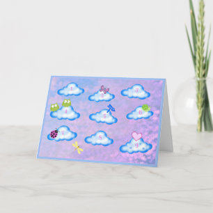 Mitt hjärta sitter på Cloud 9 Valentine Card Helgkort