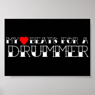 Mitt hjärta slår för en drummer poster