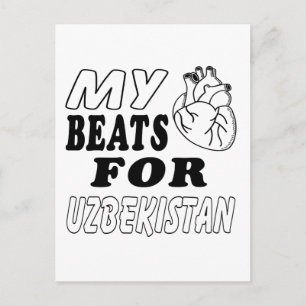 Mitt hjärta slår för Uzbekistan. Vykort