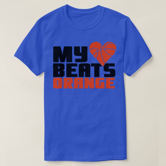 Mitt hjärta slår orange t shirt (Design framsida)