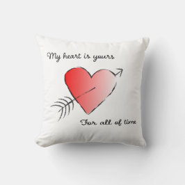 Mitt hjärta tillhör dig för all tid kudde