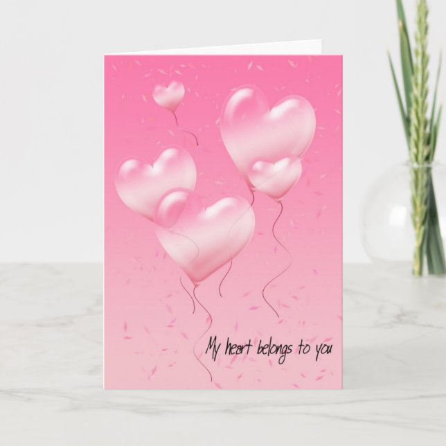Mitt hjärta tillhör dig kort (Framsida)