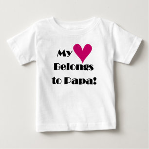 Mitt hjärta tillhör Pappa Tee Shirt