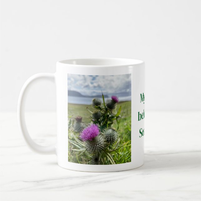 Mitt hjärta tillhör Skottland. Kaffe kopp (Vänster)
