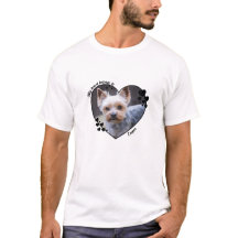 Mitt hjärta tillhör till anpassad hund T-Shirt