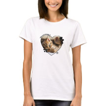 Mitt hjärta tillhör till anpassad katt T-Shirt