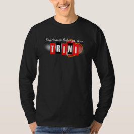 Mitt hjärta Tillhör till en Trini (eller din text) T Shirt