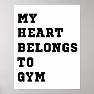 Mitt hjärta tillhör till gym poster